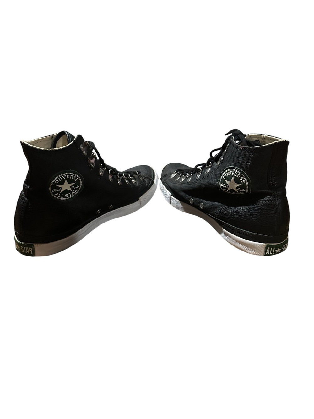 Converse High-Top Sneakers in Black and White size 10